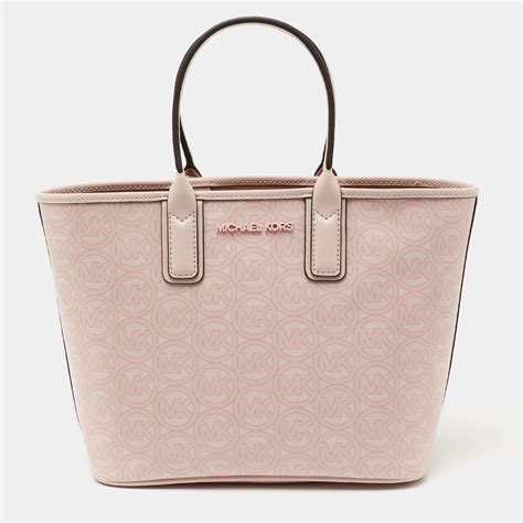 michael kors pink purse ebay|Michael Kors pink canvas tote.